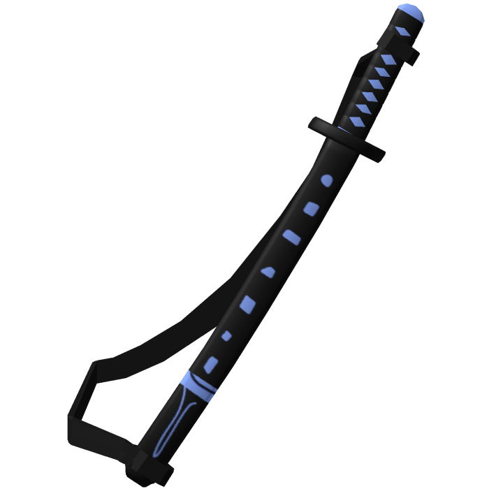 Blue Samurai Katana with strap