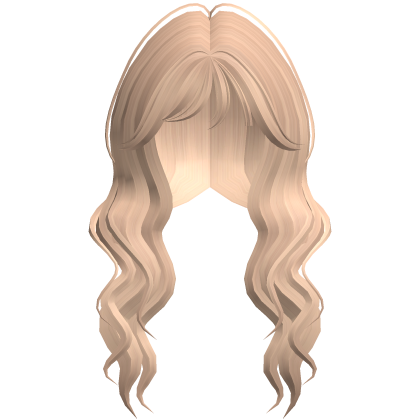 Soft Wavy Hair w/ Side Bangs (Blonde) Roblox item