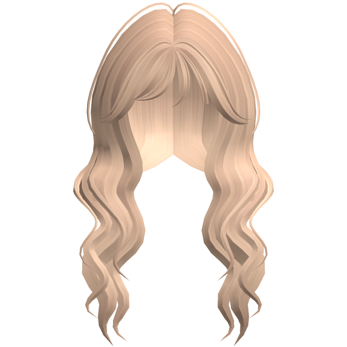 Soft Wavy Hair w/ Side Bangs (Blonde)