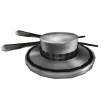 White Chopstick Top Hat