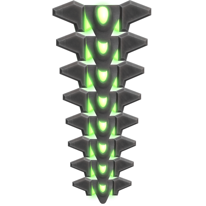 [Glowing] GreenCyberpunk Spine