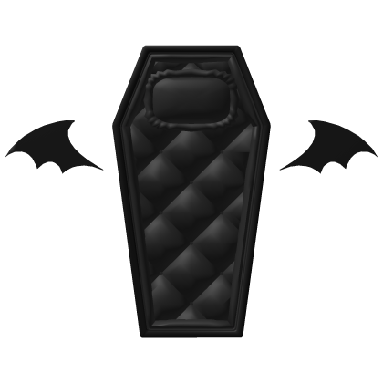 Bat Goth Vampire Doll Coffin Bed - Black Roblox item