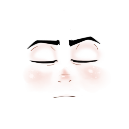 Male_Face_Closed_Eyes Roblox decal