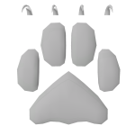 KitR Right Claw White
