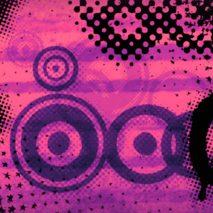 Pink Purple Emo Skull Scene