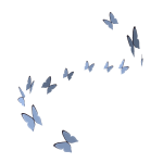 Swirl of Blue Butterflies (Base)