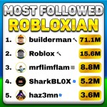 Most followed robloxian