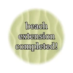 beach extension completed!