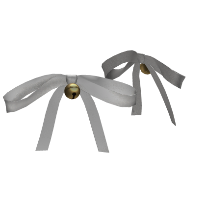 white kawaii babydoll ribbons and bell Roblox item