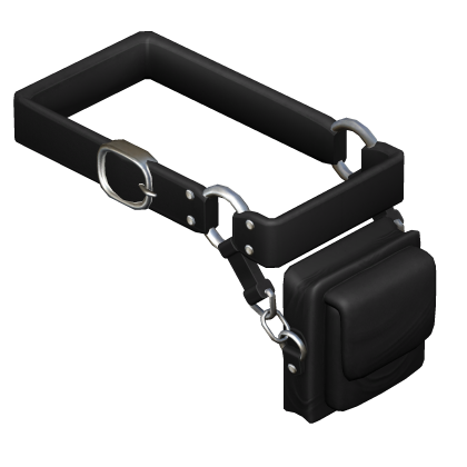 Black Stylish Leather Belt 1.0