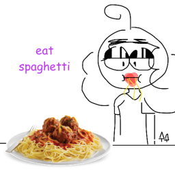 eat spaghetti