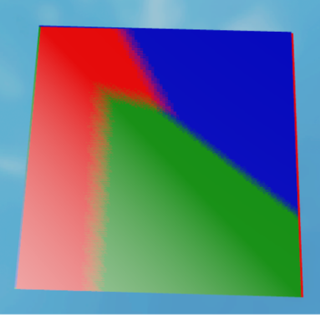 Red vs Green vs Blue Zfighting