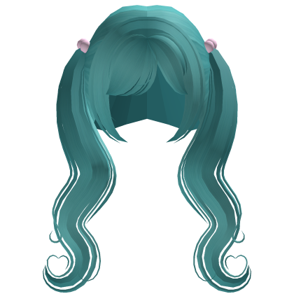 Cyan Long Twin Tails Roblox item