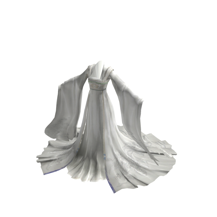 Chang'e's Moon Palace Moon Flowing Hanfu- White