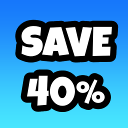 Save 40% on items