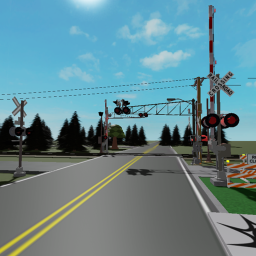 NS railroad crossing showcase (READ DESCRIPTION)