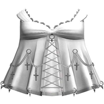 Gothic Pierced Dress White 3.0 Roblox item