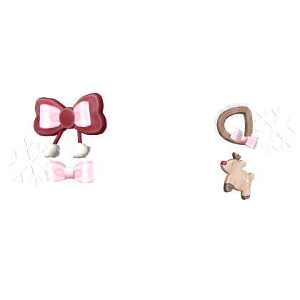 ! Cute Xmas Reindeer Hairclips christmas Dear 