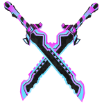 Dual Purple Cyber Swords