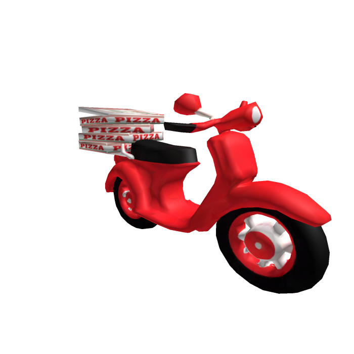 Bicicleta montable - Moto de Repartidor de pizza 