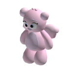 Holdable Cozy Pink Flutter Bear