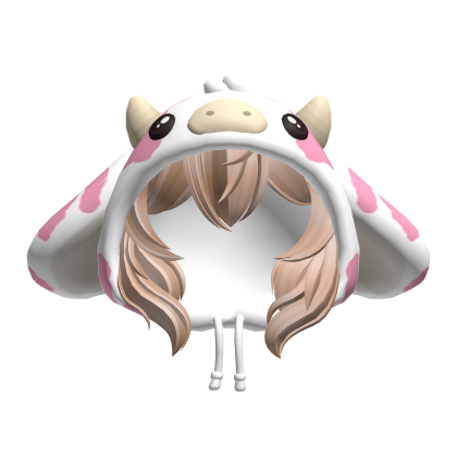 Strawberry Cow Girl Hood - Blonde Hair Roblox item