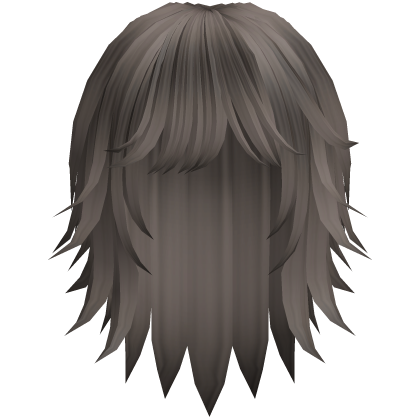 cute messy short moe hair in ash brown