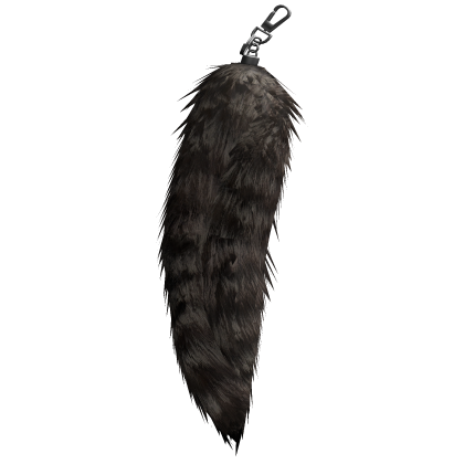 Raccoon Fur Side Keychain