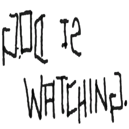 God is watching. graffiti Roblox decal