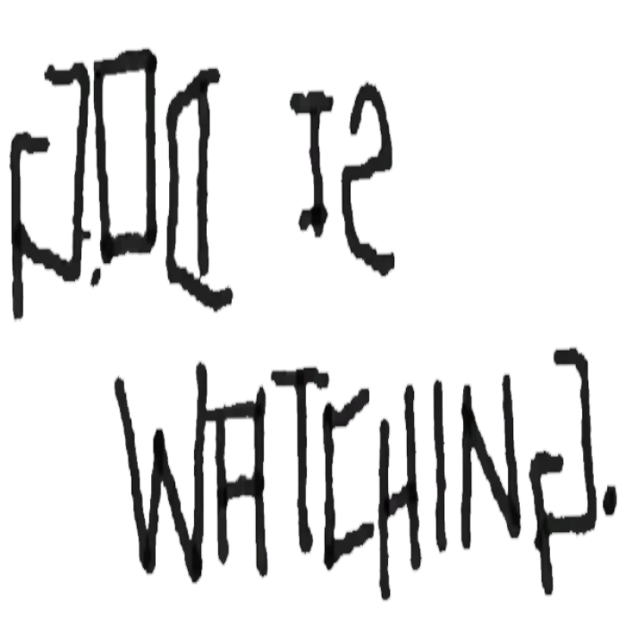 God is watching. graffiti Roblox decal