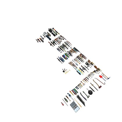 classic and custom gun meshes