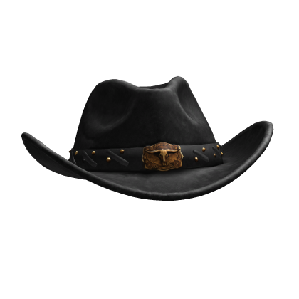 Worn Black Outlaw Cowboy Hat