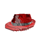 (Code: rstf8bit) Red Sparkle time fedora 8-bit