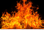 Crimson flames