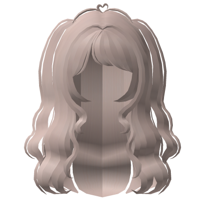 . ‿ ♡ flowy fairytale pigtail wavy hair milktea Roblox item