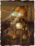 cyborg attacking robots