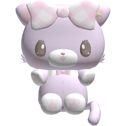 ♡ mew dreamy purple cat on ur head Roblox item