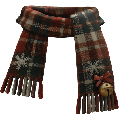 Orange Christmas Plaid Scarf 1.0 Roblox item