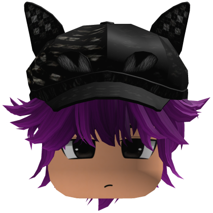 Messy Fluffy Emo Y2K Boy Hair VKAI purple CAT Roblox item