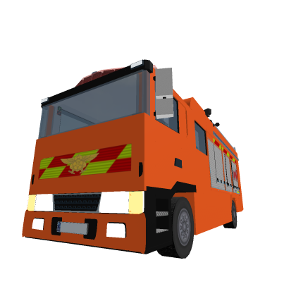 Blocky Car (Hyundai Mega Truck Fire Engine)