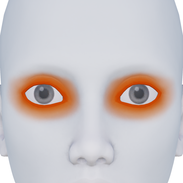 Neon Glowing Orange Eyes