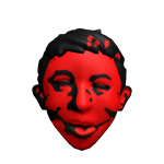 Red Cartoon Mad Head