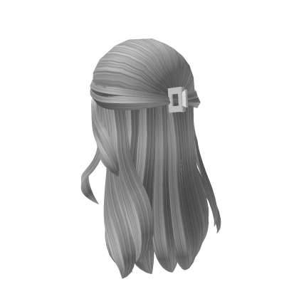 White Y2k Aesthetic Clipped Flowy Spring Hair thumbnail