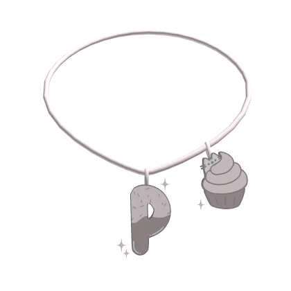 ♡ ⌇ 3.0 pusheen P initial necklace | Roblox Item - Rolimon's