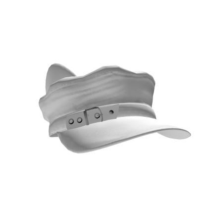 ♰ moe vkei white cat hat w buckel