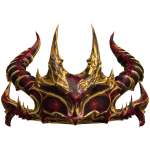 Golden Wrathborn Crimson Shadow Crown