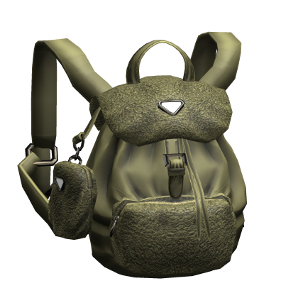 2000s Vintage Luxury Designer Backpack (Green) Roblox item