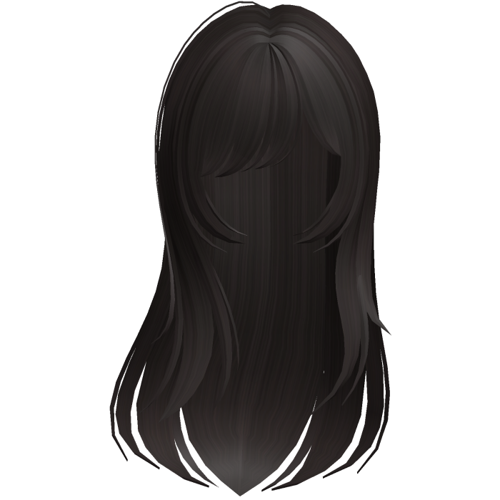 cute flowy long windy hair in dark brown