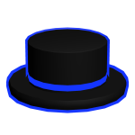 Blue Neon Void Top Hat