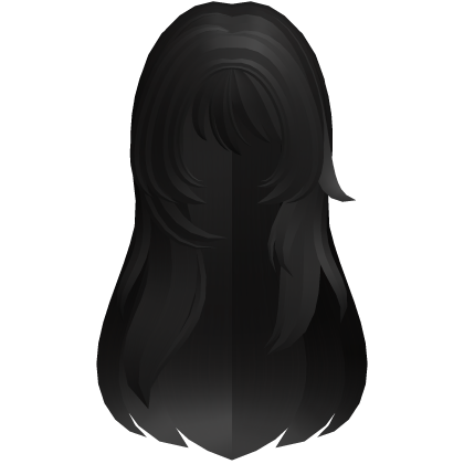 black long wispy moe anme hair